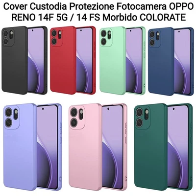 OBASTYLE Cover Custodia Protezione Fotocamera OPPO RENO 14F 5G / 14 FS Morbido COLORATE