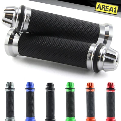 Manopole per Moto e Scooter Universali 22/24-25mm (V2/argento) - Immagine 1 di 2