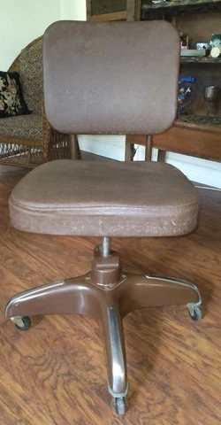 Mid Century Modern Hamilton Cosco model 18S Industrial Swivel Tanker Chair MCM Cover