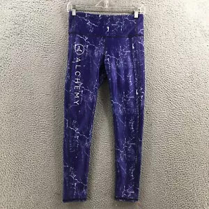 Alchemy Capri Leggings Womens (actual 27x24.5) Purple Elastic Waistband Pull On - Picture 1 of 13