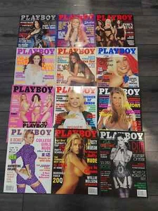 PLAYBOY MAGAZINE COMPLETE YEAR 2002 12 ISSUES VERY GOOD - Picture 1 of 1