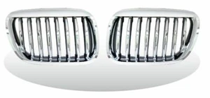 Front Kidney Grill Grilles Chrome-Black For '1999-'2003 BMW E53 X5 Series - Picture 1 of 2
