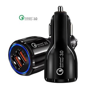 3.0 Fast Charger Dual Usb Port Car charger  