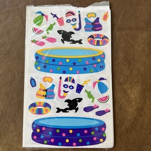 Vintage Mrs Grossman's Giant Swimming Stuff Stickers Pool Snorkel Whale 1995 - Picture 1 of 8
