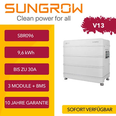 SUNGROW SBR096 Batteriespeicher 9,6kW Solar Speicherpaket Photovoltaik Batterie
