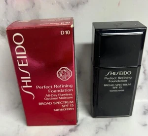 Shiseido Perfect Refining Foundation SPF 15 D10 Golden Brown BOXED - Picture 1 of 1