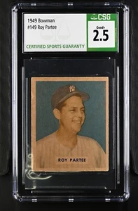1949 Bowman #149 Roy Partee New York Yankees - Rookie - Hi # - CSG 2.5 Good+ - Bild 1 von 2