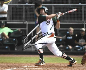 MIAMI HURRICANES BASEBALL LEGENDS ANDREW SUAREZ DAVID THOMPSON SIGNED 8X10 LOT - Picture 1 of 2