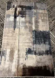 Washable 3X5 Area Rug - Non-Slip Light Luxury Low Pile Indoor Carpet 3ft x 5ft - Picture 1 of 2