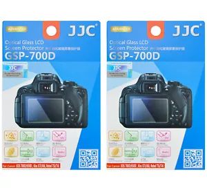2 x JJC Ultra-thin TEMPERED Glass LCD Protector for CANON Rebel T6i T5i T4i 750D - Picture 1 of 10