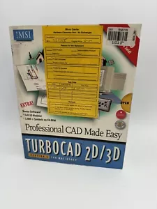 TurboCAD 2D/3D Version 3 for Macintosh IMSI Used 1992 Vintage - Picture 1 of 3
