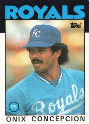 1986 Topps Baseball Onix Concepcion Kansas City Royals #596 - Image 1 of 2
