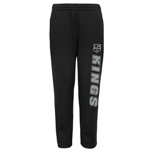 Outerstuff Los Angeles Kings NHL Boys Youth (8-20) Post Game Fleece Pant, Black - Picture 1 of 4