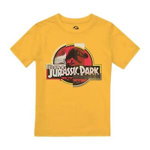 Jurassic Park Boys T-shirt Collage Top Tee 7-13 Years Official