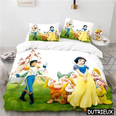 Snow White And The Seven Dwarfs Duvet Cover Set Twin Full Queen King Bedding Set - Image 1 of 4