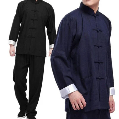 Bruce Lee Kung Fu Wing Chun Uniform Martial Arts Tai Chi Suit Outfit Tang Suit - Image 1 of 4