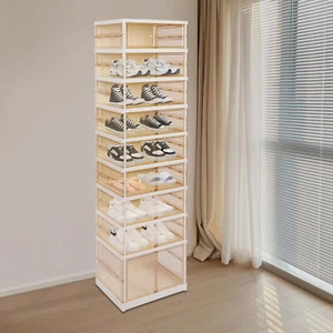 Organizador de Zapatos Plegable Almacenamiento Caja de Zapatos Gabinete Zapatero Portátil para Entrada - Imagen 1 de 19