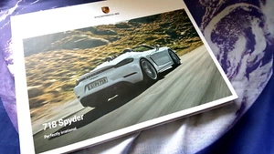 Porsche 718 Spyder Sales Brochure - 2021 - Manual & PDK Transmissions - Picture 1 of 10