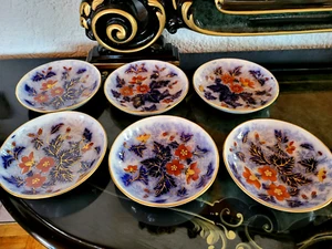 6 antike Schalen Teller Villeroy & Boch Dekor Japan Imari Technik 19 Jh. - Picture 1 of 5