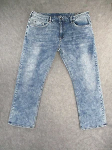 Buffalo Jeans Mens 40x30 Blue Denim Ash X Slim Stretch Stone Wash ACTUAL 40x29 - Picture 1 of 16