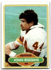 1980 Topps John Riggins Football Cards #390