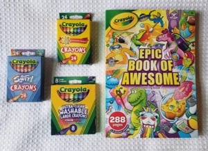 Crayola Epic Book of Awesome libro da colorare con pastelli - Foto 1 di 2