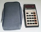 Vintage Texas Instruments TI-1200 Electronic Calculator and Vinyl Denim Case