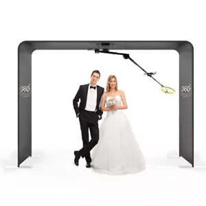 Overhead 360 Photo Booth Selfie Video Booth,with Ring Light,for Party Wedding - Picture 1 of 14