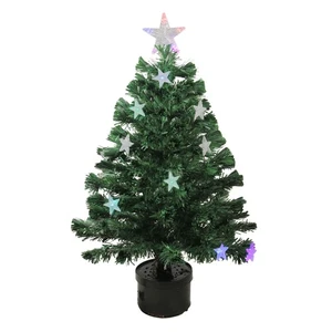 Northlight 3' Pre-Lit LED Color Changing Fiber Optic Christmas Tree with Stars - Picture 1 of 2