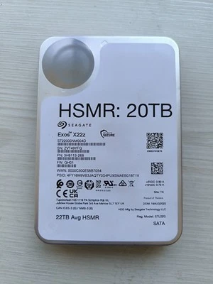 20TB Seagate EXOS X22z 3,5" LFF SATA Raid Datacenter - Image 1 of 2