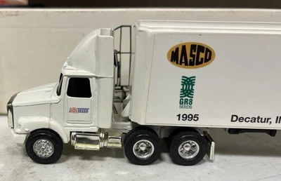 ERTL LG Seeds White GMC  Semi Truck & Trailer  1 of 500 1/64 - Image 1 of 4