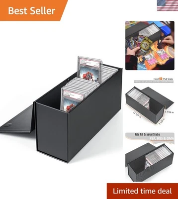 Card Storage Box for PSA Slabs Collectors Card Box Organizer Container - Image 1 of 4