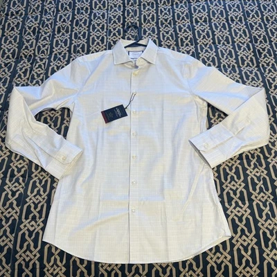 Vestido Charles Tyrwhitt Para Hombre Camisa Súper Ajustada Azul 15.5/34 Foto 1 de 4