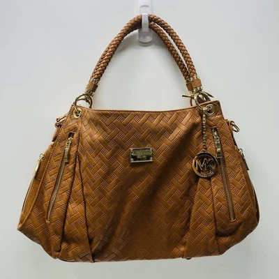 Bolso Michael Kors Mujer Marrón Tejido Hamilton Bolso con Asa Superior Foto 1 de 4
