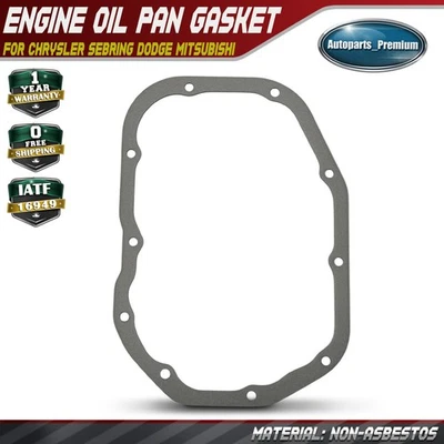 Junta inferior del cárter de aceite del motor para Chrysler Sebring Mitsubishi Eclipse Galant Dodge Foto 1 de 4