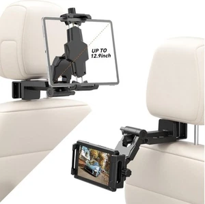 Support Tablette Appuie-Tête Voiture, Support iPad Réglable à 360° pour Siège Arrière Voiture - Photo 1/8