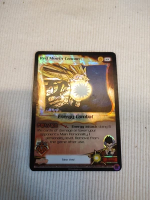 DBZ CCG Red Mouth Cannon HOLO FOIL Rare #117 LIMITED Dragon Ball Z Score TCG - Image 1 of 4