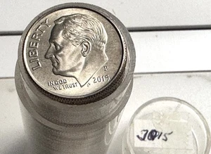 Original Gem BU Roll 2015 Clad Roosevelt Dimes 50 Coins - $5 Face Value - Picture 1 of 10