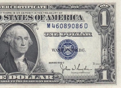1935-C UNITED STATES SILVER CERTIFICATE $1 "M" (( GEM UNC )) - Image 1 of 4