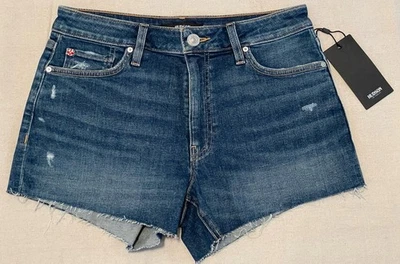 Hudson 女式 Croxley 短裤镂空尺寸 28 中腰 3 英寸内缝牛仔弹力 — 第 1/4 张图片