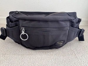 PORTER HEAT WAIST BAG BLACK Yoshida Ballistic Nylon Used - Picture 1 of 10