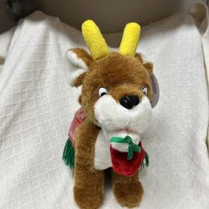 Sugar Loaf Santa's Reindeer Plush 12" Dancer w/Tag - Picture 1 of 9