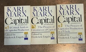 Karl Marx Capital Three Volumes New World Paperbacks 1967 Marx Edited Engels - Picture 1 of 6