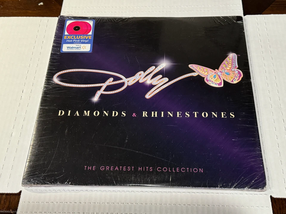 Dolly Parton- Diamonds & Rhinestones- Greatest Hits - 2XLP 2022 RCA Pink Vinyl - Image 1 of 1