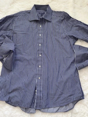 Sean John Men’s Sz. XL Blue Striped Oxford Shirt. Fantastic Item - Image 1 of 4