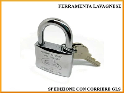 Lucchetto in acciaio inox con chiave unica 40 mm Corbin Euromarine PL 100 40 00