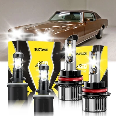Kit de bombillas antiniebla de haz alto/bajo faros LED para Pontiac Grand Prix 1997-2003 Foto 1 de 4