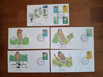 Australia First Day Cover 1981 Australian Sporting Personalities FDC Set of 5 - Image 1 of 2