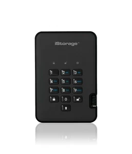 iStorage diskAshur2 HDD 2TB Black - Secure encrypted hard drive - Picture 1 of 6