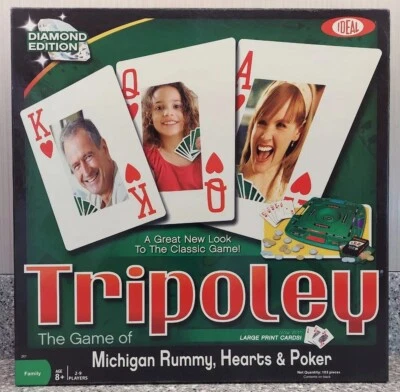 Tripoley Diamond Game Michigan Rummy Hearts 扑克 261 2010 理想完整  — 第 1/4 张图片